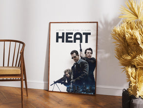 Heat Movie Poster, Robert De Niro, Al Pacino,  Retro Film, Digital Download, Physical Print 4404233840 7697