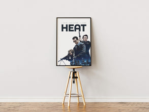 Heat Movie Poster, Robert De Niro, Al Pacino,  Retro Film, Digital Download, Physical Print 4404233840 7697