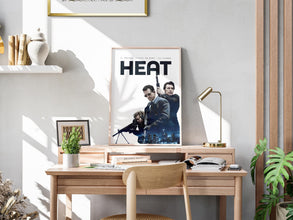Heat Movie Poster, Robert De Niro, Al Pacino,  Retro Film, Digital Download, Physical Print 4404233840 7697