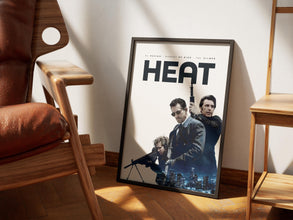 Heat Movie Poster, Robert De Niro, Al Pacino,  Retro Film, Digital Download, Physical Print 4404233840 7697