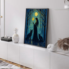 Hecate Premium Matte Poster, Art Nouveau Print, Hekate Greek Goddess of Magic and Witchcraft, Divine Feminine Art, Greek Mythology Decor
