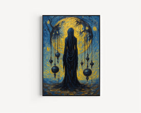Hekate Premium Matte Poster, Art Nouveau Print, Hecate Greek Goddess of Magic and Witchcraft, Divine Feminine Art, Greek Mythology Decor