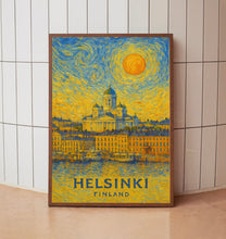 Helsinki Poster Print, Helsinki Travel Poster, Helsinki Van Gogh Style Wall Art, Helsinki, Finland