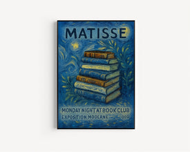 Henri Matisse Book Club Exhibition Print - Monday Night At Book Club, Reading Corner Poster, Literature, Gallery Art, Modern Luxury Matisse