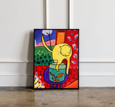Henri Matisse Cat with red fish Poster, Henri Matisse Wall art, Henri Matisse Cat Print, Exhibition poster 1208412295