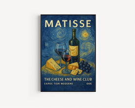 Henri Matisse Cheese And Wine Club Exhibition Print - Kitchen Dining Room Art Painting, Gallery Art, Modern Classic Luxury Poster, Colourful