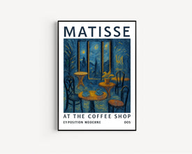 Henri Matisse Coffee Shop Exhibition Print - Coffee Kitchen Dining Room Art Painting, Gallery Art, Modern Classic Luxury Poster, Colourful (2)