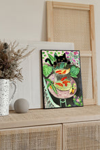 Henri Matisse Gold Fish with black cat Poster, Henri Matisse Wall art, Matisse Exhibition print, Birthday Gift, Famous painting with cat 1372037079
