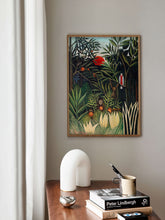 Henri Rousseau Monkeys and Parrot, Henri Rousseau print, Henri Rousseau poster, Tropical wall art, Tropical exhibition poster 1167439846
