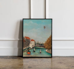 Henri Rousseau Study for View of the Pont de Sevres, Henri Rousseau print, Henri Rousseau poster, Tropical wall art, Tropical exhibition 1178383876