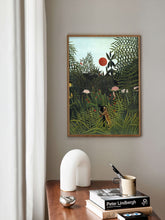 Henri Rousseau Virgin Forest with Sunset, Henri Rousseau print, Henri Rousseau poster, Tropical wall art, Tropical exhibition 1179720036