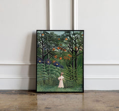 Henri Rousseau Woman walking in the forest print, Henri Rousseau print, Henri Rousseau poster, Tropical wall art, Tropical exhibition poster 1181398079