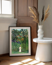 Henri Rousseau Woman walking in the forest print, Henri Rousseau print, Henri Rousseau poster, Tropical wall art, Tropical exhibition poster 1181398079