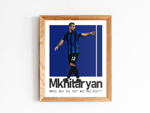 Henrikh Mkhitaryan Poster, Armenian Soccer Legend Sport Poster 1663386521