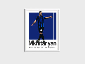 Henrikh Mkhitaryan Poster, Armenian Soccer Legend Sport Poster 1663386521
