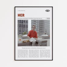 Her, Spike Jonze, Retro Movie Poster, Custom Movie Poster 4421167127