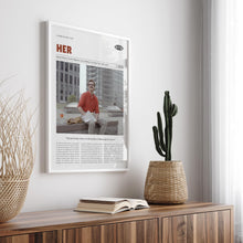 Her, Spike Jonze, Retro Movie Poster, Custom Movie Poster 4421167127