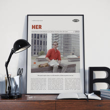 Her, Spike Jonze, Retro Movie Poster, Custom Movie Poster 4421167127