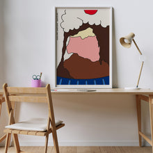Herman Miller Ice Cream Poster  Art Poster  Wall Art Decor  Minimalistic Design Kitchen Wall Art Summer Picnic 1788783695