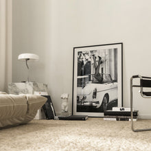 High Heels in Classic Car Print, Vintage Woman Antique Car Black and White Wall Art, Vintage Print, Photography Prints, Museum Quality Print 1606604306
