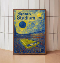 Highmark Stadium Poster, Bills Poster, Minimalist, Helvetica, Mid-Century Modern, Football Art, Football Stadium Poster, Buffalo Bills Art