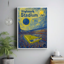 Highmark Stadium Poster, Bills Poster, Minimalist, Helvetica, Mid-Century Modern, Football Art, Football Stadium Poster, Buffalo Bills Art