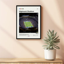 Highmark Stadium Poster, Buffalo Bills Poster Print, NFL Stadium Poster, Football Fan Gift Print