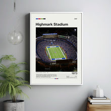 Highmark Stadium Poster, Buffalo Bills Poster Print, NFL Stadium Poster, Football Fan Gift Print