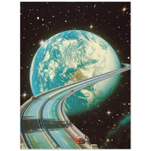 Highway Home  Sci-Fi Poster by Taudalpoi Retro Space Art, Vintage Collage, Sci-Fi Poster, Surreal Art, Retro Art, Cosmic Art, Nasa Poster 1343312172