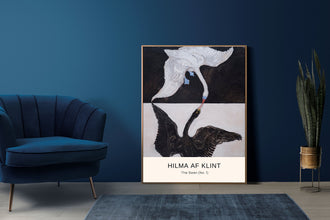 Hilma af Klint Art Print, Hilma af Klint Poster, Abstract Poster, Art Reproduction, Hilma af Klint print, The Swan, No. 1 1177069553