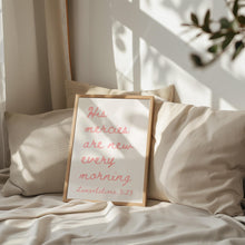 His Mercies Are New Print Pink Christian Wall Art (Digital Download) 1797436225