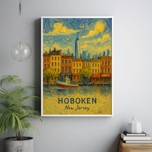 Hoboken Travel Print Wall Art, Hoboken - New Jersey City Print, Hoboken Travel Gift, Hoboken City Poster, Van Gogh style Travel Gift