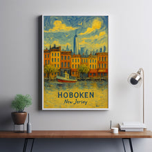 Hoboken Travel Print Wall Art, Hoboken - New Jersey City Print, Hoboken Travel Gift, Hoboken City Poster, Van Gogh style Travel Gift
