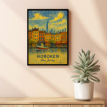 Hoboken Travel Print Wall Art, Hoboken - New Jersey City Print, Hoboken Travel Gift, Hoboken City Poster, Van Gogh style Travel Gift