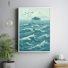 Hokusai Ukiyo-e Blue Japanese Great Wave Landscape Wall Art Asian Landscape Poster Print
