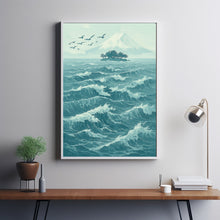 Hokusai Ukiyo-e Blue Japanese Great Wave Landscape Wall Art Asian Landscape Poster Print