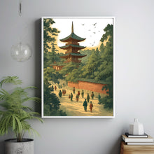 Hokusai Ukiyo-e Japanese Woodblock Landscape Wall Art Landscape Poster Print Kawase Green Japanese Decor