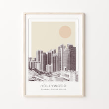 Hollywood Poster Print, Hollywood Travel Poster, Hollywood Minimalistic Wall Art, Hollywood, Florida, United States 1882439385