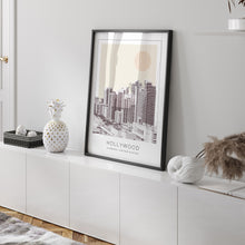 Hollywood Poster Print, Hollywood Travel Poster, Hollywood Minimalistic Wall Art, Hollywood, Florida, United States 1882439385