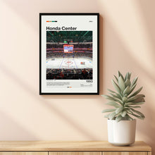 Honda Center Poster, Anaheim Ducks Poster Print, NHL Arena Poster, Hockey Fan Gift Print