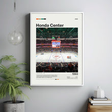 Honda Center Poster, Anaheim Ducks Poster Print, NHL Arena Poster, Hockey Fan Gift Print