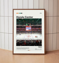 Honda Center Poster, Anaheim Ducks Poster Print, NHL Arena Poster, Hockey Fan Gift Print