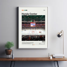 Honda Center Poster, Anaheim Ducks Poster Print, NHL Arena Poster, Hockey Fan Gift Print