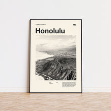 Honolulu Print  Honolulu Poster  Honolulu Wall Art  Mid Century Poster  Travel Print Art  Hawaii 1596432225