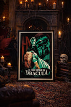 Horror of Dracula 1950s Film Poster British Gothic Art (Digital Download) 775723470