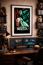 Horror of Dracula 1950s Film Poster British Gothic Art (Digital Download) 775723470