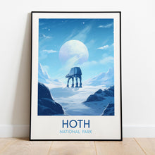 Hoth National Park Poster Star Wars AT-AT Walker Art Print 1778401176
