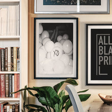 House of Balloons Print, Girl Room Black and White Wall Art, Vintage Print, Photography Prints, Museum Quality Photo Print, Disco Party Wall 1620778173