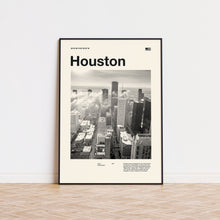 Houston Art Print  Houston  Poster  Houston Wall Art  Mid Century Poster  Travel Print Art  Texas 1591419719