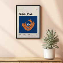 Houston Ballpark Poster, Daikin Park Stadium Print, Mid Century Modern Baseball Poster,-KJRZG2